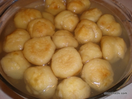 vadas soaked in the saline water   