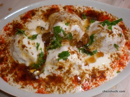 Moong dal dahi vadas