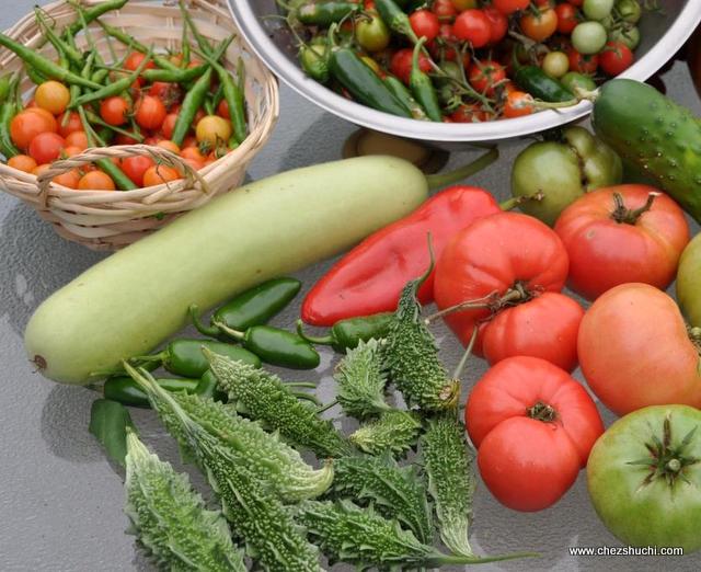 home grown vegetables