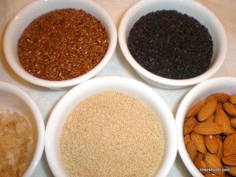 ingredients for flaxseed laddoo