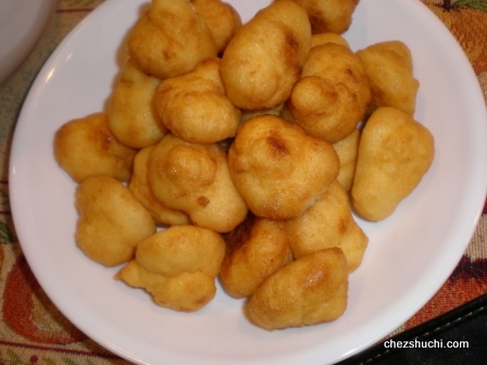 vada after squeesing off the water 