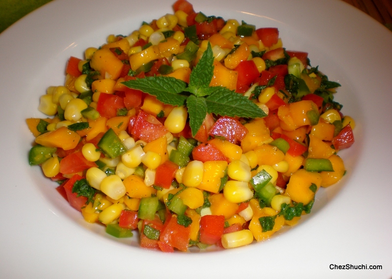 Sweet Corn And Mango Salad