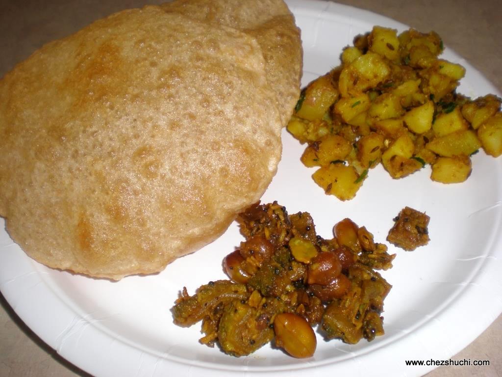  Poori with aloo