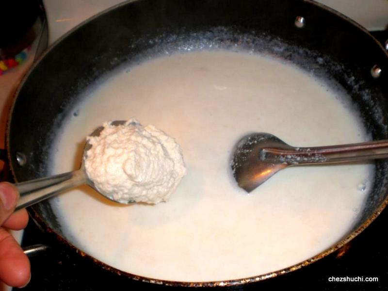 badam milk cooking