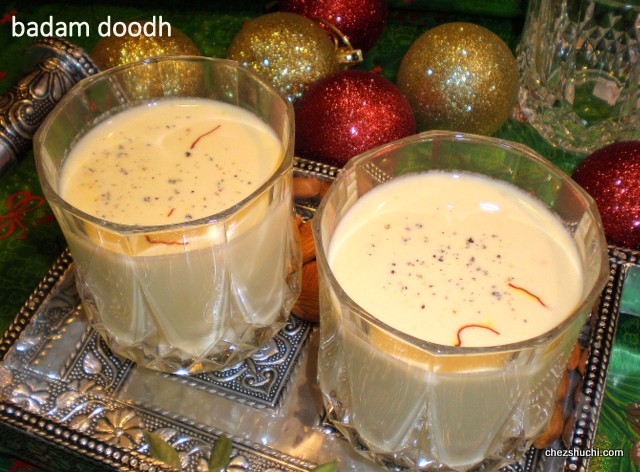 badam milk for a party