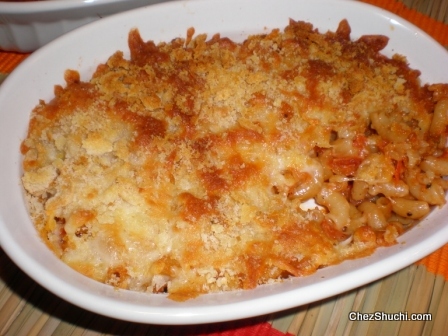 Baked Macaroni With Marinara sauce