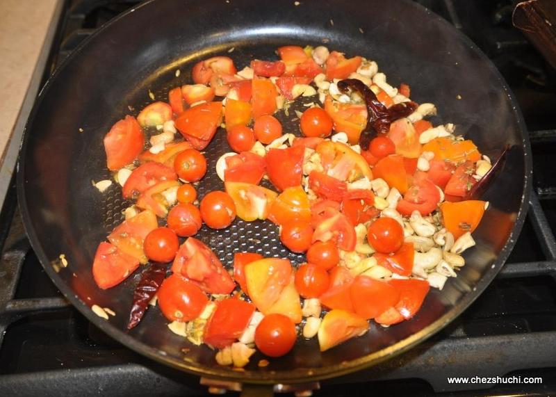 masala frying for dum aloo