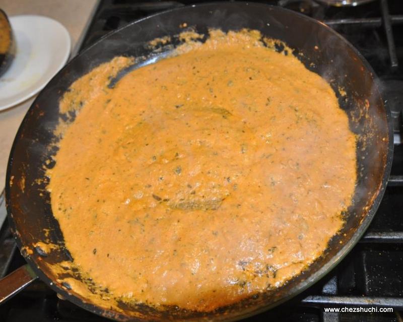 masala frying for dum aloo