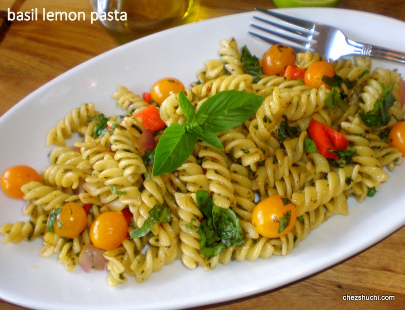 basil lemon pasta