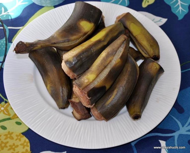 BOILED RAW BANANAS