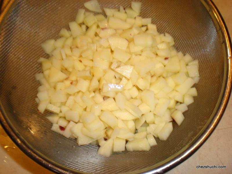 chopped potatoes