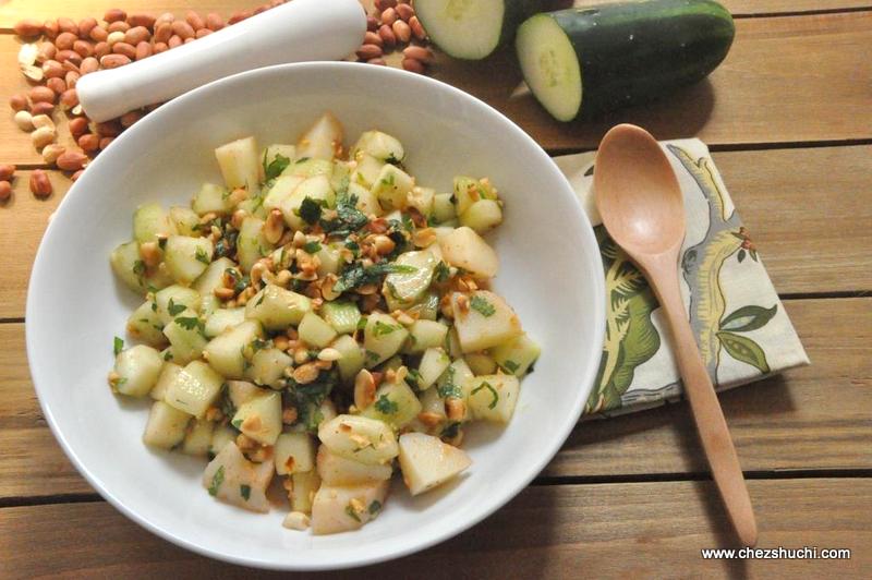 Cucumber Potato Peanut Salad