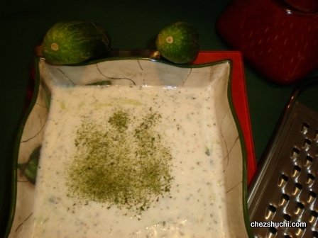 cucumber raita