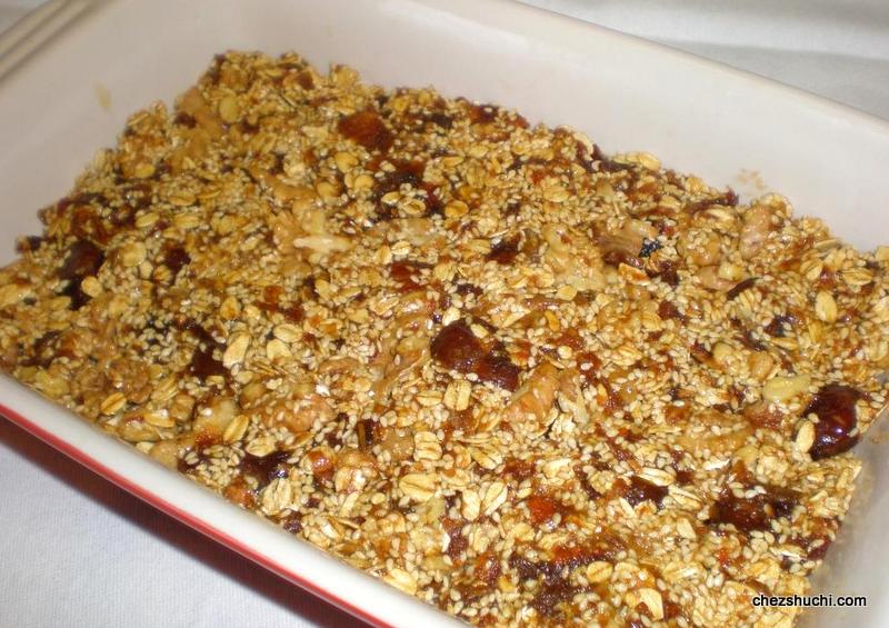 dates and sesame bars 