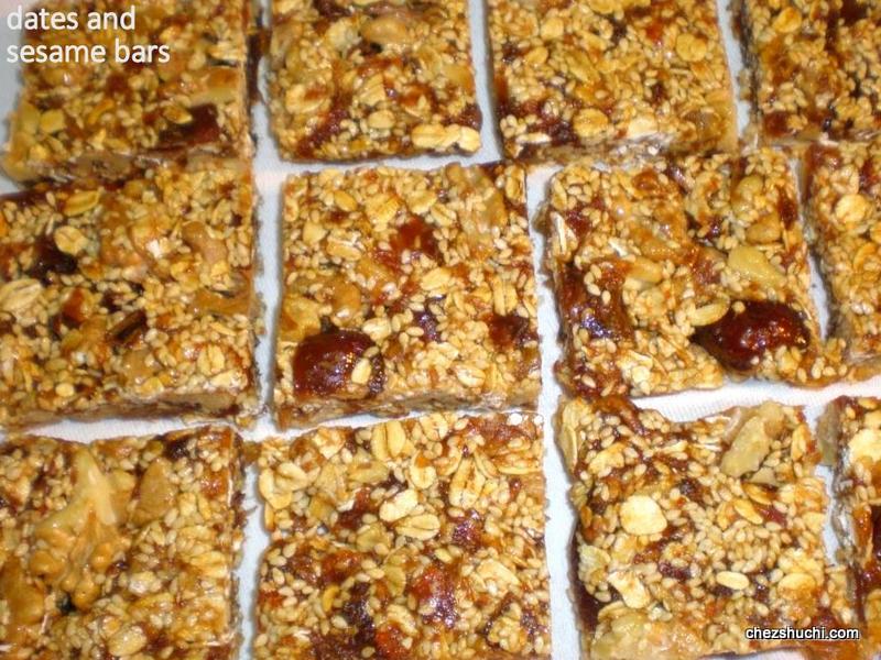dates and sesame bars