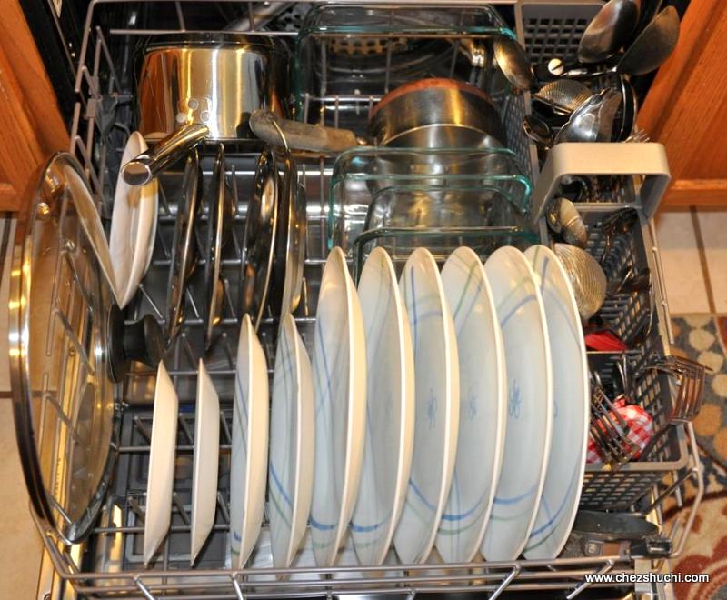 loading a dishwasher