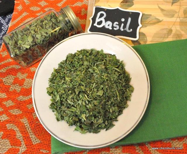 home dried basil