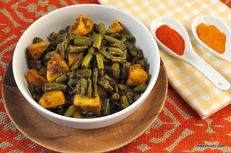 french beans aloo subji