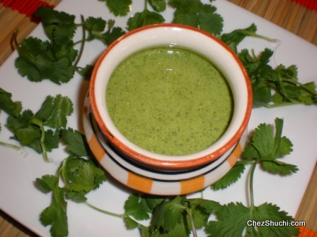 Lucknow Style Green Chutney