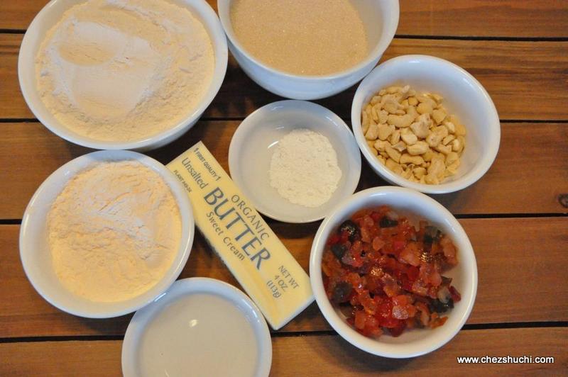 ingredients for tutti frutti cookies