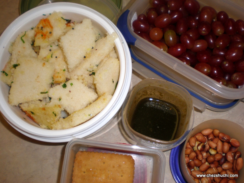 dhokla for lunch box 