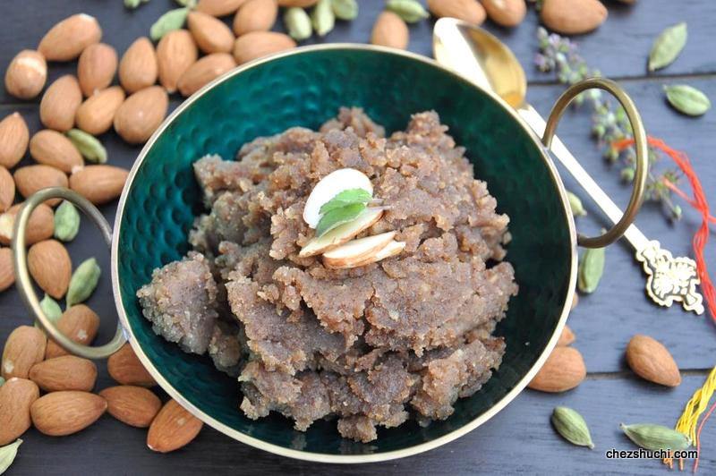 buckwheat almond halwa