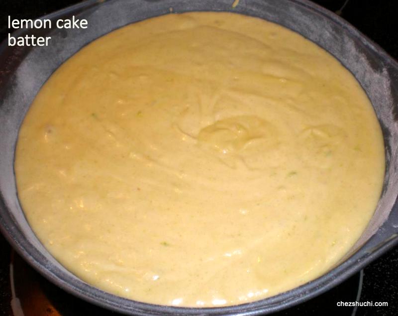 lemon cake batter