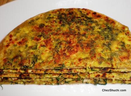 Methi-Paneer-Paratha