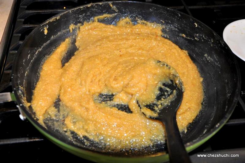 moong dal halwa almost done