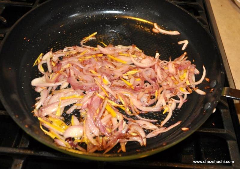 onion frying
