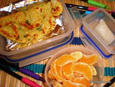 paneer cheela lunch