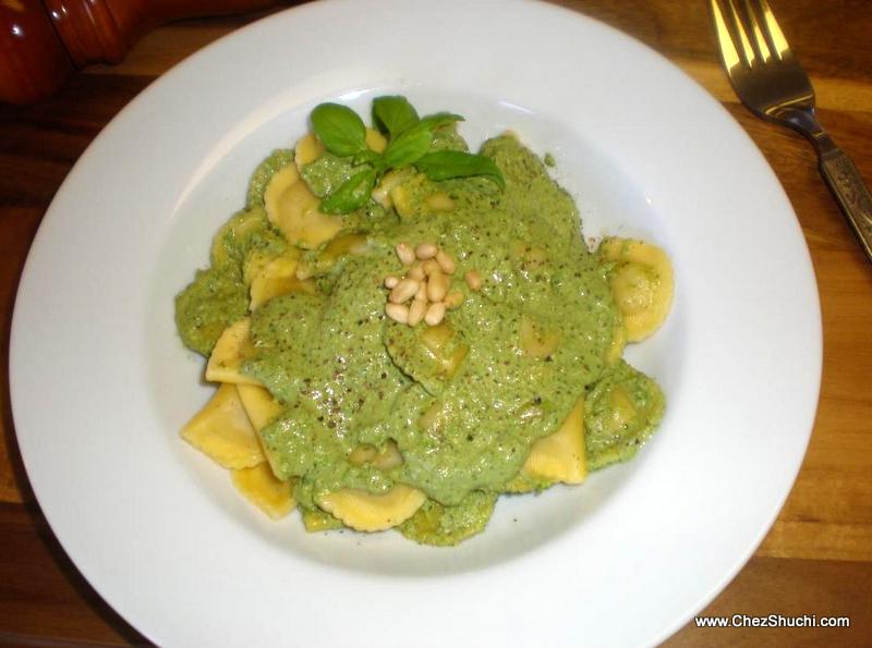 paneer pesto sauce