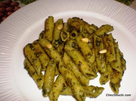 Pasta in Pesto Sauce