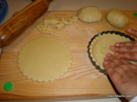 dough wrapped in plastic film