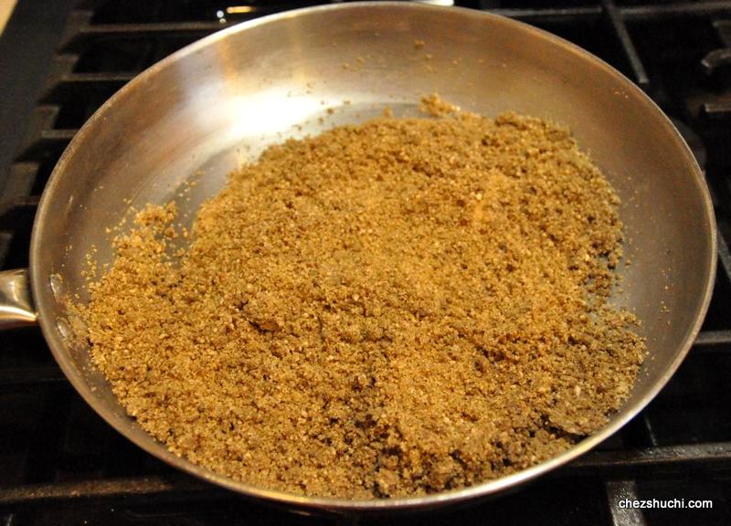 roasted buckwheat and almonds with sugar