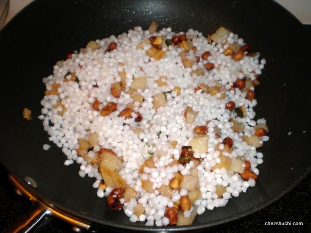 after adding sabudana