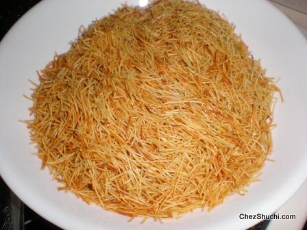 sewai after frying