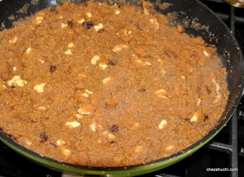 almost ready sooji halwa