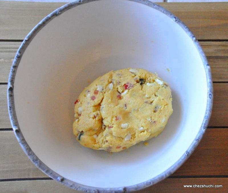 smooth dough for tutti frutti cookies