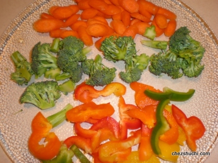 chopped vegetables