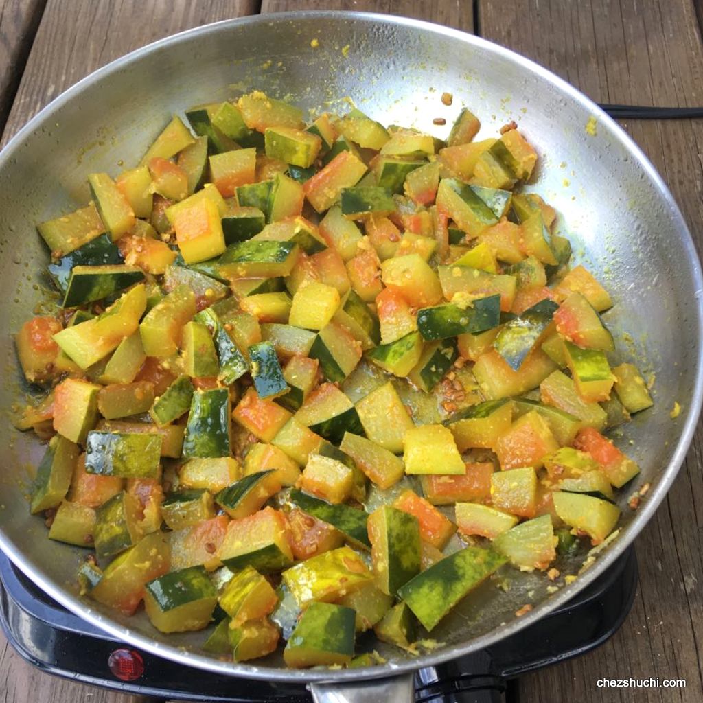 watermelon rind sabji